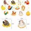 24 Pcs Chicken Hanging Swirls Chicken Farm Ceiling Swirls Decorations Chicken Birthday Party Supplies for Chick Birthday Baby Shower Decorations Chicken Party Decorations view 3