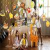 24 Pcs Chicken Hanging Swirls Chicken Farm Ceiling Swirls Decorations Chicken Birthday Party Supplies for Chick Birthday Baby Shower Decorations Chicken Party Decorations view 4