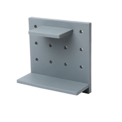 INLIMA Appliance Shelf for Kitchen Wall-Mounted Hole Plate Storage Rack Plastic Hole Board Wall Shelf Home Organizer Accessories Wall Decor Living Room Kitchen (Color : Grey)