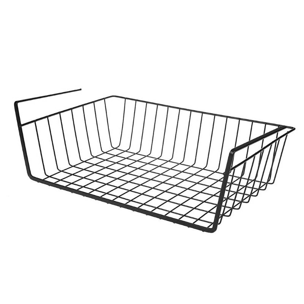 INLIMA Appliance Shelf for Kitchen Hanging Under Shelf Storage Iron Mesh Basket Cupboard Cabinet Door Organizer Rack Closet Holders Storage Basket Rack Organizer