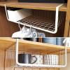 INLIMA Appliance Shelf for Kitchen Hanging Under Shelf Storage Iron Mesh Basket Cupboard Cabinet Door Organizer Rack Closet Holders Storage Basket Rack Organizer view 4