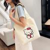 easitea Women's Aesthetic Canvas Tote Bag, Small Cute Reusable Cotton Cloth Crossbody Bag Handbag for Work & Shopping view 2