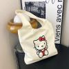 easitea Women's Aesthetic Canvas Tote Bag, Small Cute Reusable Cotton Cloth Crossbody Bag Handbag for Work & Shopping view 3