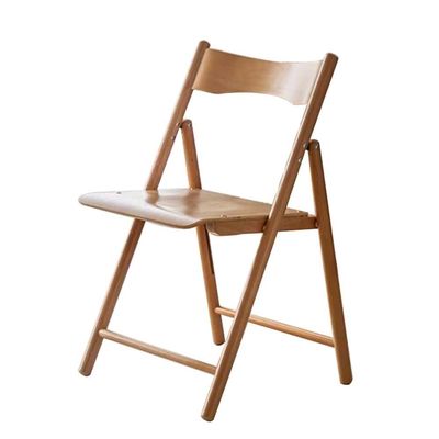 Etlegor Wooden Folding Chair, Modern Event Chair Household Backrest Chair Dining Chairs for Bedroom Kitchen Indoor Dining Seat Outdoor Garden Chair (Color : Natural-47x48x80cm, Size : 1PCS)