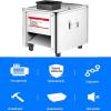 850W Electric Meat Cutting Machine, 2.5mm-20mm Commercial Electric Meat Cutter Machine (Slicer Machine/Shredder Machine/Dicer Cutter), for Chicken Fish Beef,15mm view 3