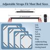 Sopito Sheet Straps, Adjustable Elastic Bed Sheet Holder, 8pcs Black view 2
