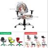 AMZRicher Christmas Office Chair Cover Stretchable Computer Chair Seat Cover Backrest Slipcovers, Stretchable Rotating Desk Chair Seat Cushion Split Protectors Farmhouse Elk Snowman Snowy Deer view 4