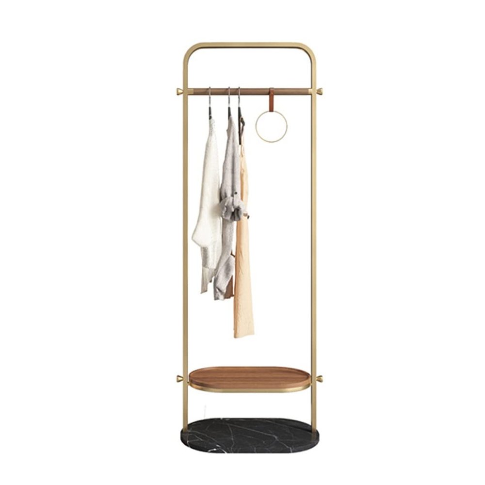 TOOSII Coat Rack Freestanding Coat Rack Landing Simple Modern Bedroom Creative Multi-Functional Hanger Porch Golden Stainless Steel Hanger Hallway/Entrance Hanger Brackets