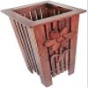 Katzowen Umbrella Storage Rack Umbrella Stands Rack Rectangular Wood Umbrella Stand, Dark Brown Umbrella Rack, Used for Organizing Umbrellas, for Entryway Home Office Hotel view 2
