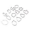 12Pcs Christmas Cookie Cutters, Cake Moulds with Storage Rings, Stainless Steel Cookie Cutters for Christmas Party Holiday view 1