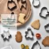 12Pcs Christmas Cookie Cutters, Cake Moulds with Storage Rings, Stainless Steel Cookie Cutters for Christmas Party Holiday view 3