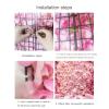 6 Pcs Flower Wall Panel 60cm X 40cm Faux Roses Artificial Flower Floral Backdrop, Flower Wall Backdrop for Party Wedding Bridal Shower Baby Shower Christmas Home Decoration A view 3