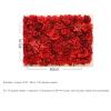 6 Pcs Flower Wall Panel 60cm X 40cm Faux Roses Artificial Flower Floral Backdrop, Flower Wall Backdrop for Party Wedding Bridal Shower Baby Shower Christmas Home Decoration A view 4
