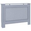 loibinfen Anthracite Radiator Cover Heating Cabinet Shelf, MDF Heating Cover Cabinet, Home and Office Heater Heating Side Stand Radiator Cover Cabinet Shelf, Cross Design, 44.1"x7.5"x32.1" -AA view 3