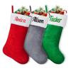 CRSTAFU Christmas Stockings Personalized, Custom Name 20 Inches Family Xmas Stockings, Super Soft White Plush Cuff with Deluxe Velvet Body view 1