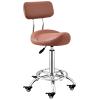 TUJOBA Saddle Chair Ergonomic Office Chair with Locking Wheels, Footrest & Backrest Kitchen Counter Chair, 50-70cm Adjustable Height Swivel Stools for Home (Color : Red) view 1