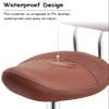 TUJOBA Saddle Chair Ergonomic Office Chair with Locking Wheels, Footrest & Backrest Kitchen Counter Chair, 50-70cm Adjustable Height Swivel Stools for Home (Color : Red) view 4