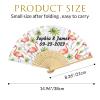 50pcs Personalized Paper Fans with Picture, Custom Paper Hand Fans for Party Decorate Gift, Custom Folding Fans for Wedding Favors Guests Bulk, Woman Fan Customize, Bridal Wedding Dancing Props Fans view 3