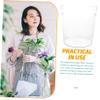 ARTIBETTER Waking Bucket Storage Pot Clear Stand Holder Wedding Vase Floral Arrangement Pot Vases Decorative Hydroponic Pot Acrylic Beer Barrel Cylinder view 4