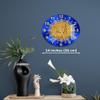 Tempered Glass Islamic Wall Clock - Wall Art and Decor for Living Room, Muslim Home, Eid Gifts, Quran, Ramadan Decoration, Arabic Calligraphy view 2