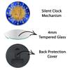 Tempered Glass Islamic Wall Clock - Wall Art and Decor for Living Room, Muslim Home, Eid Gifts, Quran, Ramadan Decoration, Arabic Calligraphy view 4
