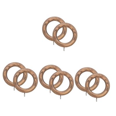 DECHOUS 4sets Curtain Accessories Wooden Curtain Hooks Drapery Hooks for Window Treatments 2pcs*4