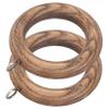 DECHOUS 4sets Curtain Accessories Wooden Curtain Hooks Drapery Hooks for Window Treatments 2pcs*4 view 3