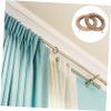 DECHOUS 4sets Curtain Accessories Wooden Curtain Hooks Drapery Hooks for Window Treatments 2pcs*4 view 4