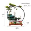 Tabletop Fountain Tabletop Fountain Office Desk Decoration Fountain Indoor Ceramic Rockery Atomized Fountains Creative Fish Tank Waterfall Desktop Fountain Desktop Fountains view 2