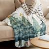 Christmas Super Soft Cozy Flannel Fleece Blanket- Green Xmas Tree and Gift Blanket for Bed Couch Sofa Chair Travel, 40 x 50 Inche view 3