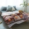 Christmas Super Soft Cozy Flannel Fleece Blanket- Pink Castle Snowman Snowflake Winter Xmas Blanket for Bed Couch Sofa Chair Travel, 60 x 80 Inche view 2