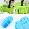 Space Saving Dish Rack Plastic Draining Tray Kitchen Sink Dish Drying Rack Drainer Washing Holder Basket Organizer Dish Drying Rack (Color : Green, Size : 44.5 * 23 * 18cm) view 4