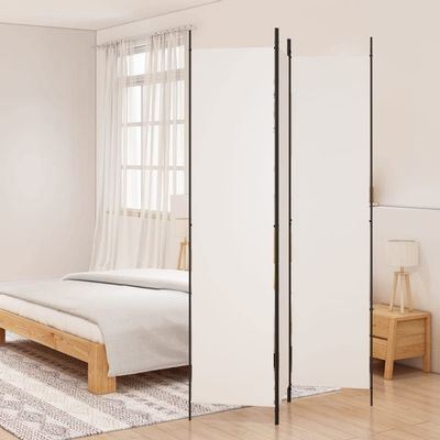 3-Panel Room Divider do it Yourself Room dividers,Decorative Wood Room Divider Folding Screens, Room Divider Wall,Cute Room Decor,White 59.1"x86.6" Fabric