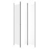 3-Panel Room Divider do it Yourself Room dividers,Decorative Wood Room Divider Folding Screens, Room Divider Wall,Cute Room Decor,White 59.1"x86.6" Fabric view 3