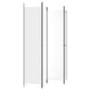 4-Panel Room Divider do it Yourself Room dividers,Decorative Wood Room Divider Folding Screens, Room Divider Wall,Cute Room Decor,White 78.7"x86.6" Fabric view 4