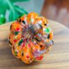 DECRZPB Coloured Glaze Art Pumpkin Glass Figurine Handmade Blown Glass Paperweights Gift for Birthday Home Decor Table Ornament view 3