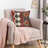 iinfinize Kilim Pillow Cover Bohemian Handwoven Cushion Cover Turkish Square Cushion Case Ethnic Wool Jute Pillow Case for Living Room Decor Turkish Square Cushion Case (1) view 1