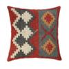 iinfinize Kilim Pillow Cover Bohemian Handwoven Cushion Cover Turkish Square Cushion Case Ethnic Wool Jute Pillow Case for Living Room Decor Turkish Square Cushion Case (1) view 3