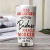 MEDROC Miracle Worker Nutrition Facts Field Organizer Tumbler Stainless Steel 20oz, Funny Gifts Bulks For Office Women Men Work Friend Coworker, Driking Coffee Cup For Birthday Christmas view 2
