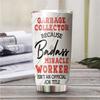 MEDROC Miracle Worker Nutrition Facts Garbage Collector Tumbler Stainless Steel 20oz, Funny Gifts Bulks For Office Women Men Work Friend Coworker, Driking Coffee Cup For Birthday Christmas view 2