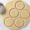 ALLTOP 5 Piece Round Biscuit Cutters with Handle, Stainless Steel Circle Cookie Cutter with Fluted Edge, Professional Baking Essential Tool for Pastry,Scone,Donut view 2