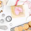 ALLTOP 5 Piece Round Biscuit Cutters with Handle, Stainless Steel Circle Cookie Cutter with Fluted Edge, Professional Baking Essential Tool for Pastry,Scone,Donut view 4