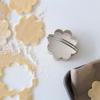ALLTOP Scalloped Biscuit Cutters with Handle, Stainless Steel Cookie Cutter, Professional Baking Essential Tool for Pastry, Scone, Donut-Flower Shaped view 2