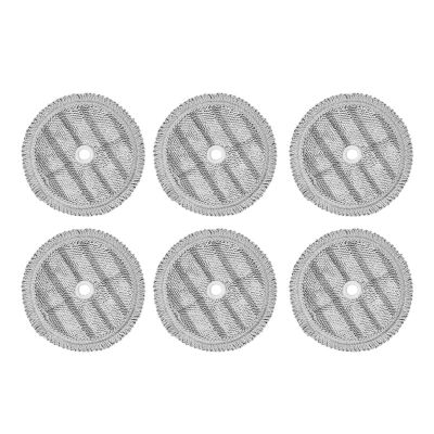 KAMNIK 6Pcs Replacement Mop Pads RagsCompatible for LG A9 Steam Mop Cloth Vacuum Cleaner Robot Mopping Machine Cleaning Cloth Spare Parts