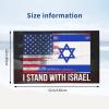 Qauirfe I Stand with Israel USA American Flag Israel Flag Bath Towel Quick Drying 52?32in view 3