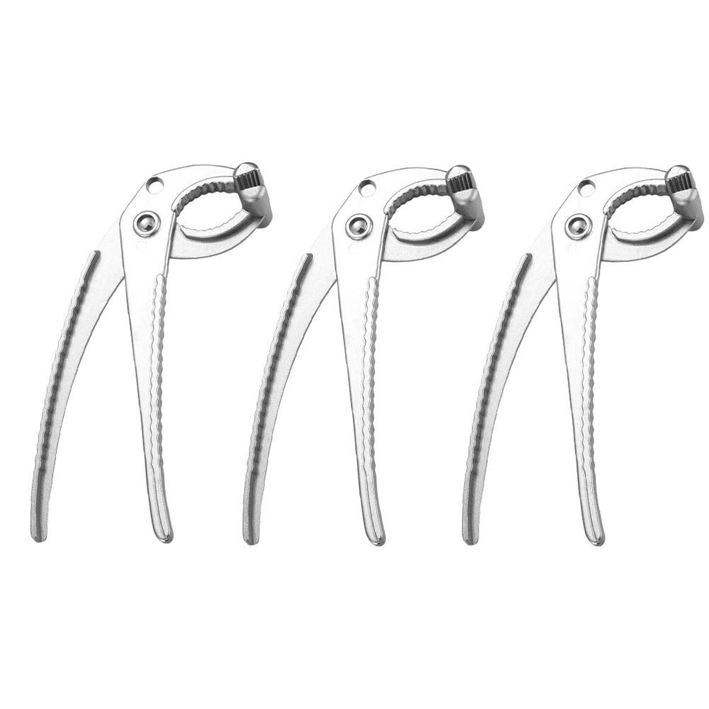 Amosfun 3pcs Anti-Scald Bowl Holder Clip, Metal Dish Gripper Clips Hot Plate Cozy Holder Kitchen Hot Bowls Pans Clamp Tongs