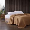Eddie Bauer - King Size Blanket, 100% Soft Cotton Bedding with Waffle Weave Texture, 400 GSM, Throw Blanket for Couch or Bed (Brown) view 3