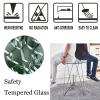 SAGIDAR Table Top Tempered Glass Round, Round Table Top Tempered Glass, Transparent Table Top, Garden Table, Flat Polished Tempered Glass Table Clear,14IN 19IN 24IN 34IN 40IN view 3