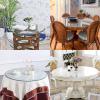SAGIDAR Table Top Tempered Glass Round, Round Table Top Tempered Glass, Transparent Table Top, Garden Table, Flat Polished Tempered Glass Table Clear,14IN 19IN 24IN 34IN 40IN view 4