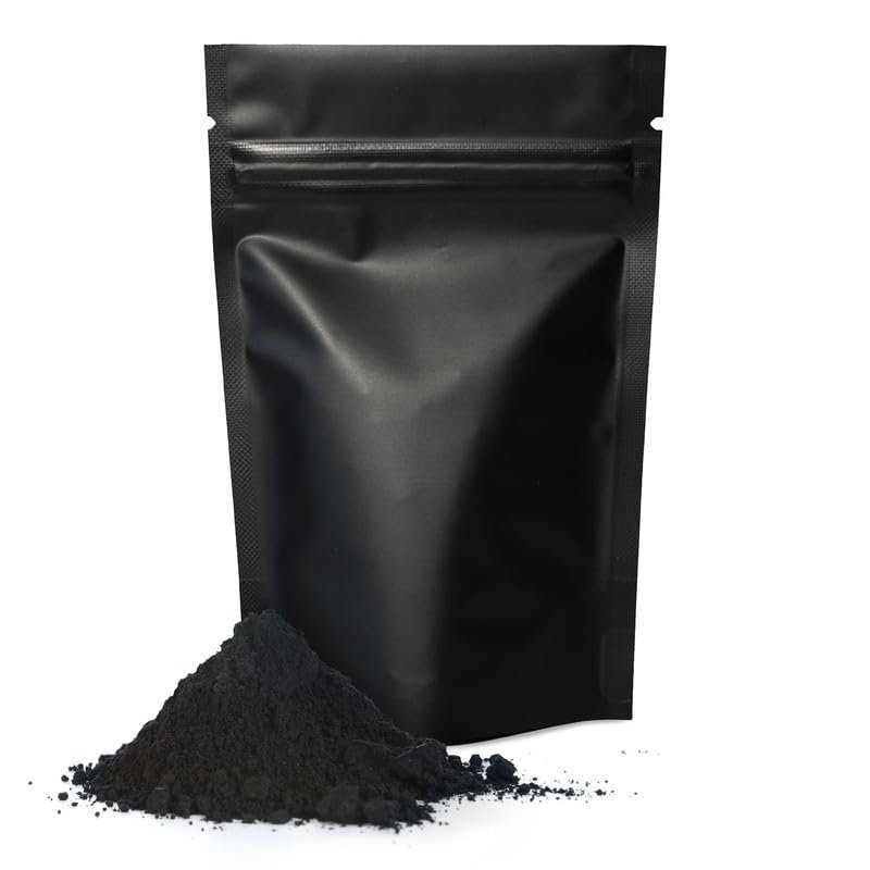 Shungite World 8 oz Fine Shungite Powder from Real Shungite Stones for Shungite Pyramid Mold, Orgone Pyramid Resin Mold Shungite Bracelet Necklace Resin Jewelry Shungite Paint and More (1 Pack)